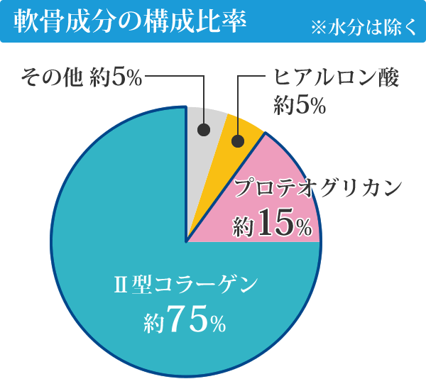 軟骨成分の構成比較